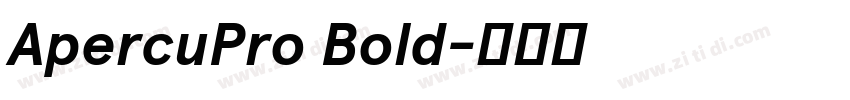 ApercuPro Bold字体转换